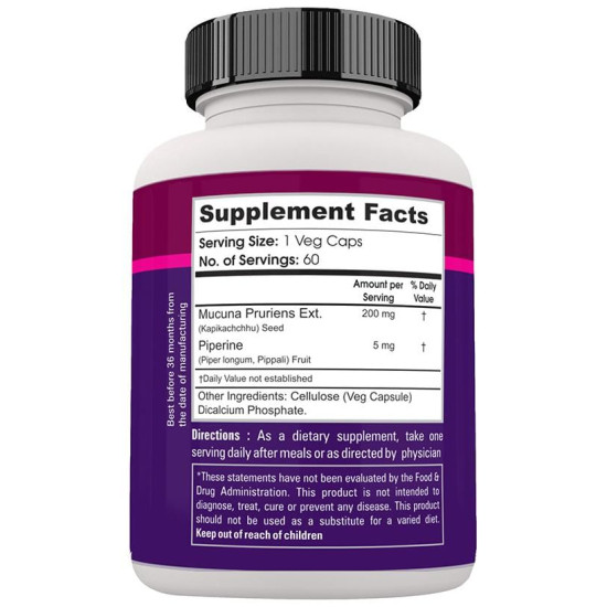 Zenith Nutrition Mucuna Pruriens Plus 200mg Capsule image