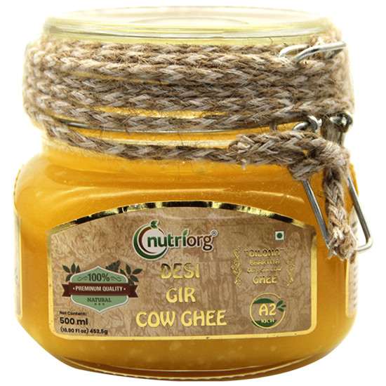 Nutriorg Bilona Bhartiya Desi Gir Cow Ghee image