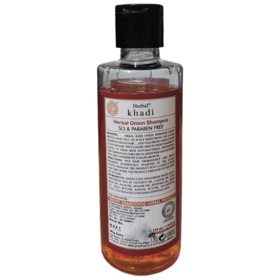 Khadi Herbal Onion Shampoo SLS & Paraben Free image