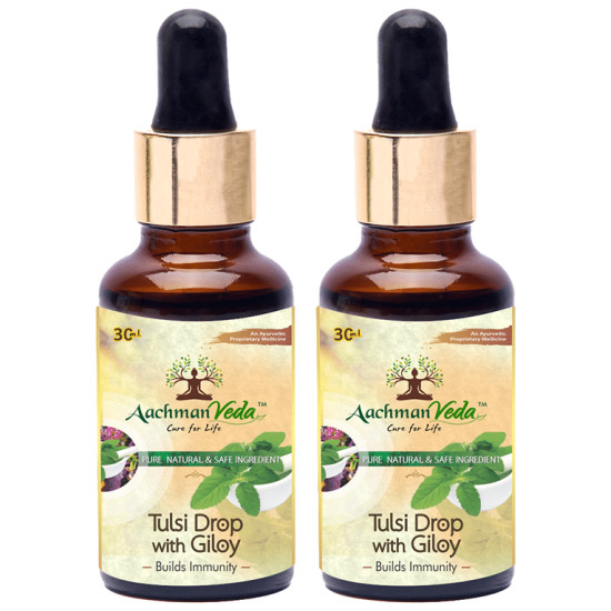 Aachman Veda Tulsi Drop with Giloy (30ml Each) image