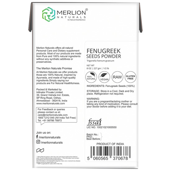 Merlion Naturals Fenugreek Seeds Powder image