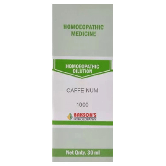 Bakson's Caffeinum Dilution 1000 CH image