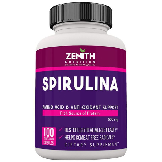 Zenith Nutrition 5-Spirulina 500mg Capsule image