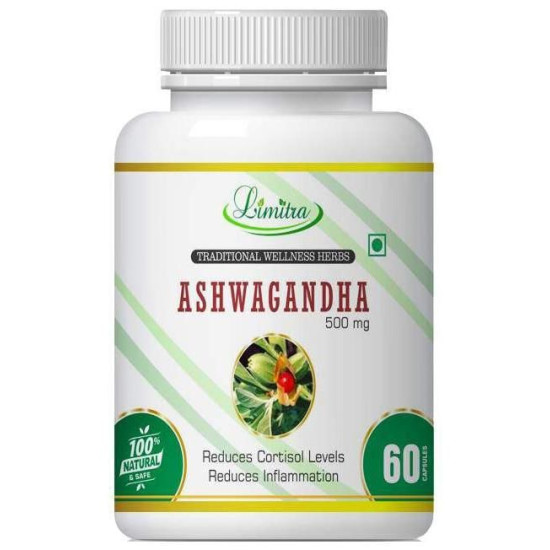 Limitra Ashwagandha 500mg Capsule image