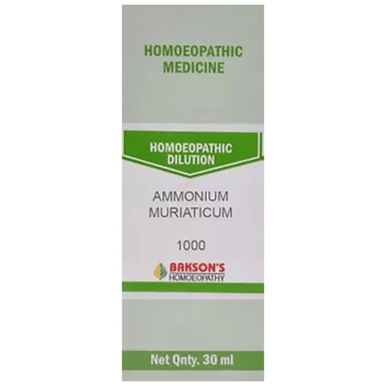 Bakson's Ammonium Muriaticum Dilution 1000 CH image