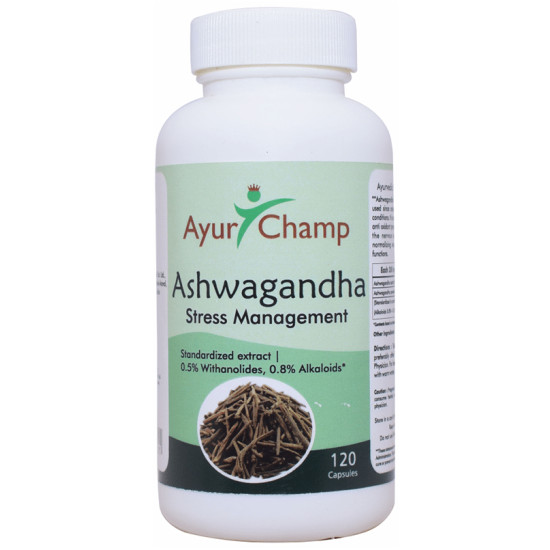 Ayur Champ Ashwagandha Stress Management Capsule image