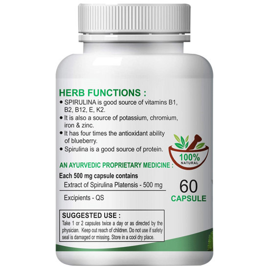 Fasczo Spirulina 500mg Capsule image