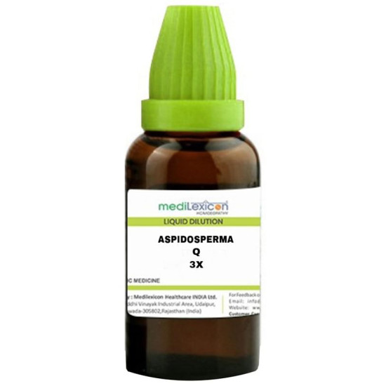 Medilexicon Aspidosperma Q Liquid Dilution 3X image