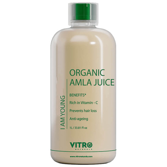 Vitro Naturals Organic I Am Young Amla Juice Prevents Hair Loss, Anti-ageing image