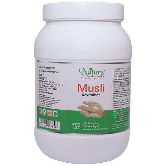 Naturz Ayurveda Musli Revitaliser Tablet image