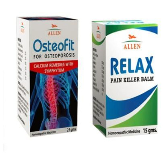 Allen Anti Osteoporosis Combo (Osteofit Tablet + Relax Pain Killer Balm) image