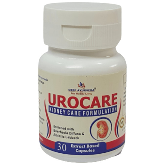 Deep Ayurveda Urocare Kidney Care Formulation Extract Based Capsule image