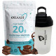 Oraah Plant Based 20g Everyday Protein Powder Chocolate Silk with Shaker Free image