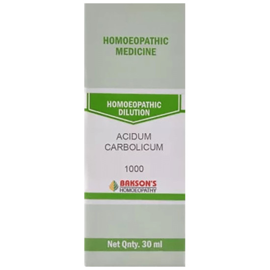 Bakson's Acidum Carbolicum Dilution 1000 CH image