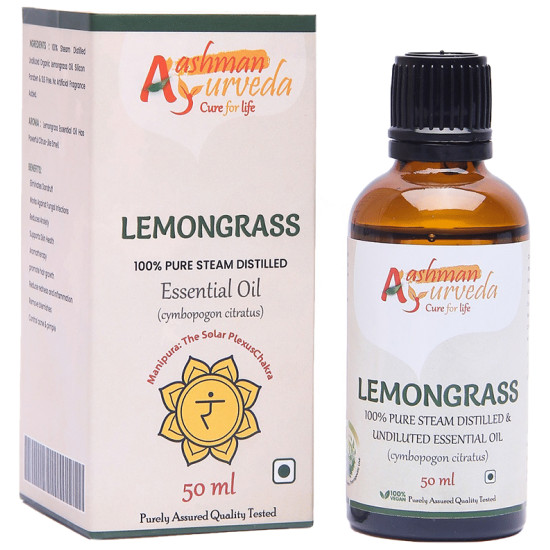 Aashman Ayurveda 100% Pure Steam Distilled Essential Oil Lemongrass image