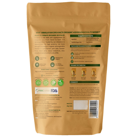 Himalayan Organics Ashwagandha Powder image