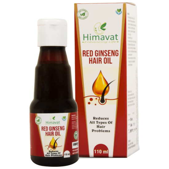 Himavat Red Ginseng Hair Oil (110ml Each) image