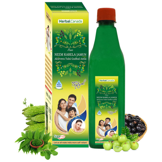 Herbal Canada Pure Neem Karela Jamun Swaras Sugar Free image